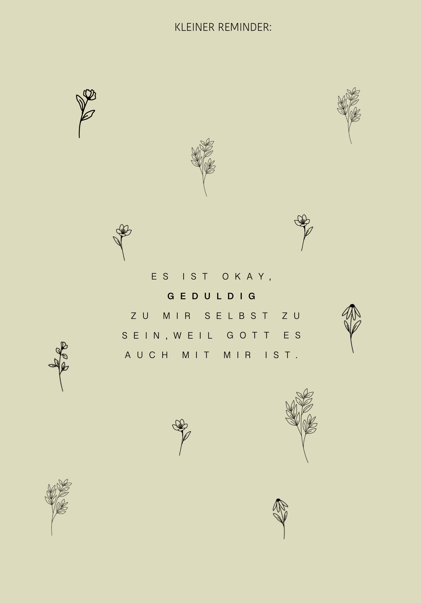 Kleiner Reminder A6 Postkarte