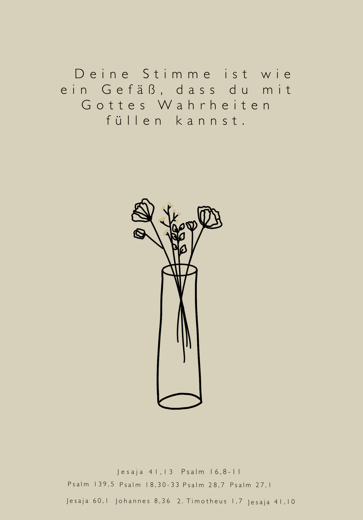 "Gefäß mit Wahrheiten" A6 Postkarte
