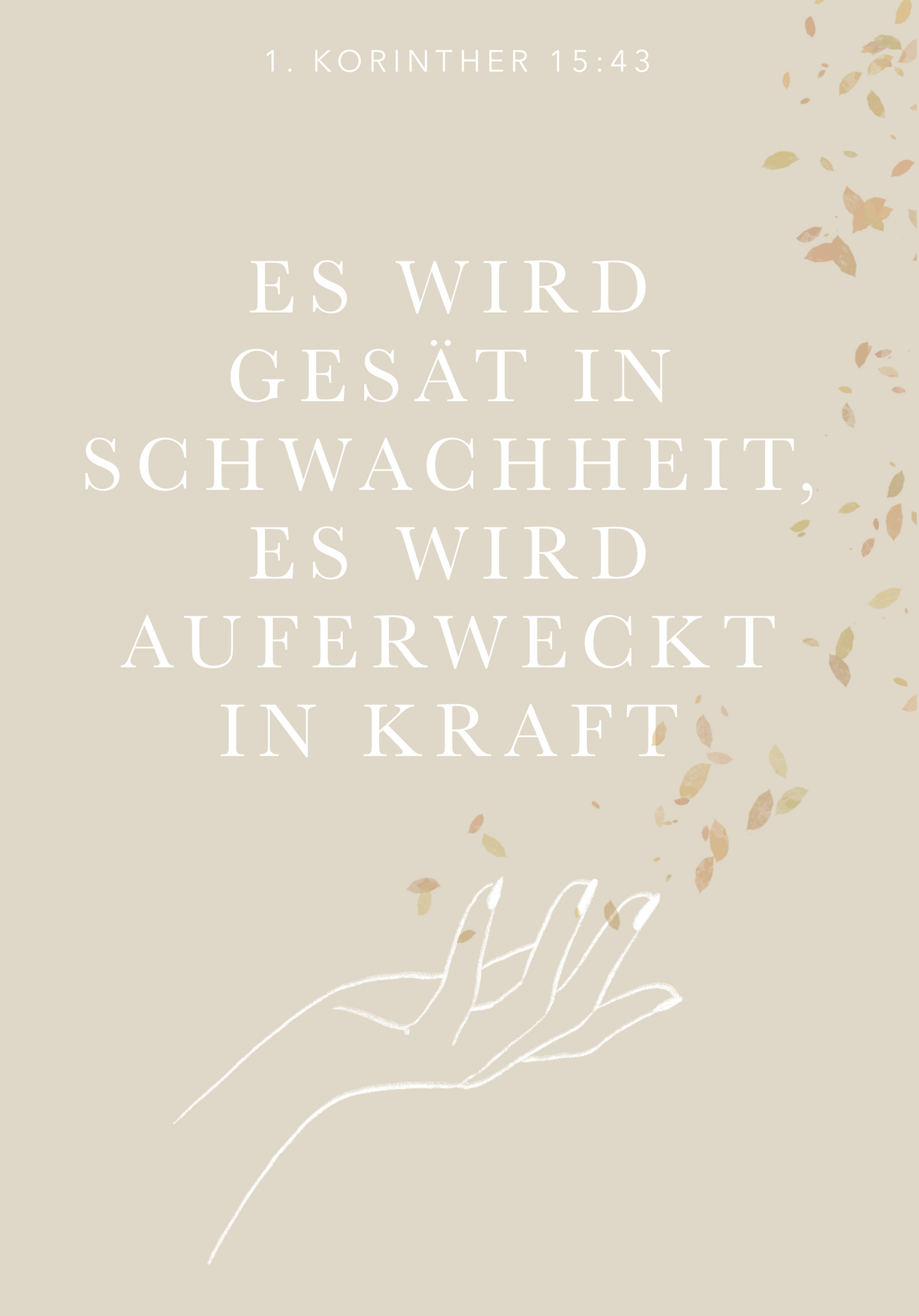 Auferweckt in Kraft - A6 Postkarte