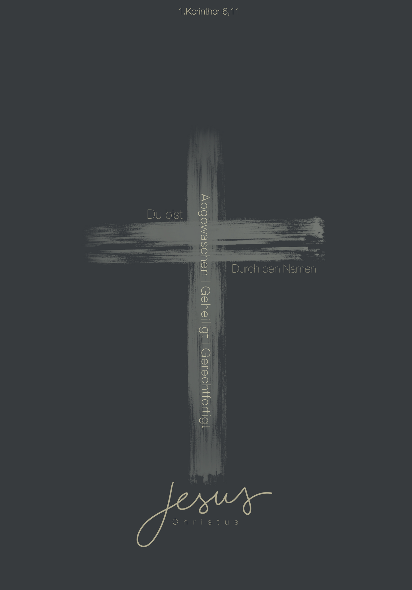 "Das Kreuz" A6 Postkarte