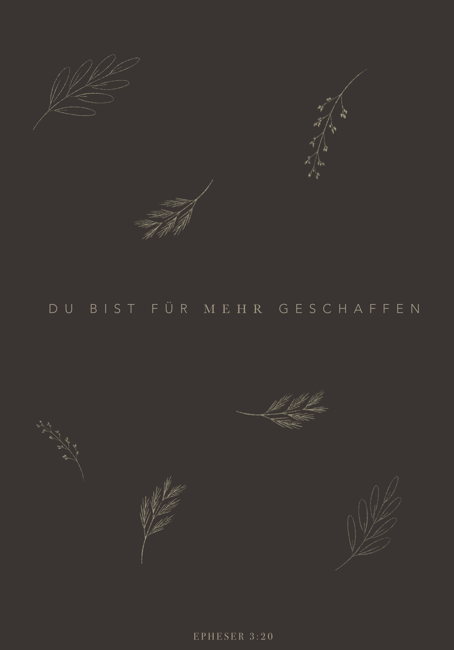 Epheser 3:20 A6 Postkarte