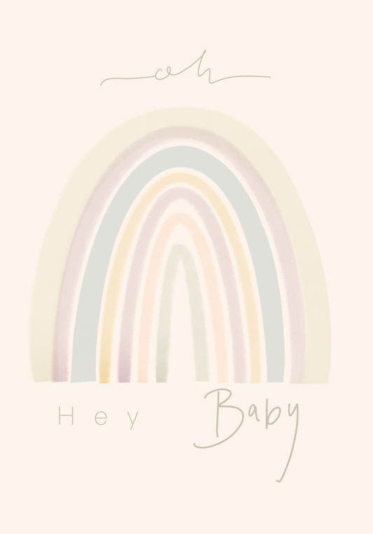 Regenbogen A6 Postkarte