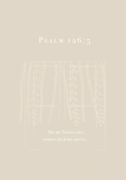 PSALM 126:5 A6 Postkarte