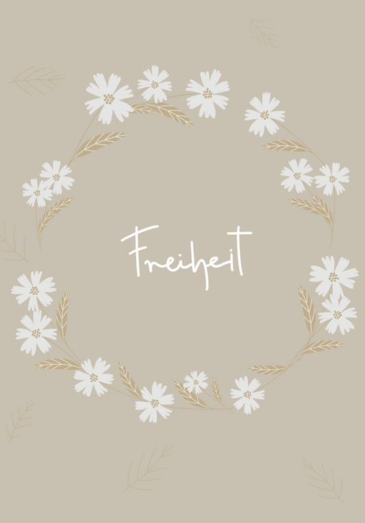 Freiheit A6 Postkarte