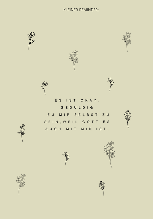 Kleiner Reminder A6 Postkarte
