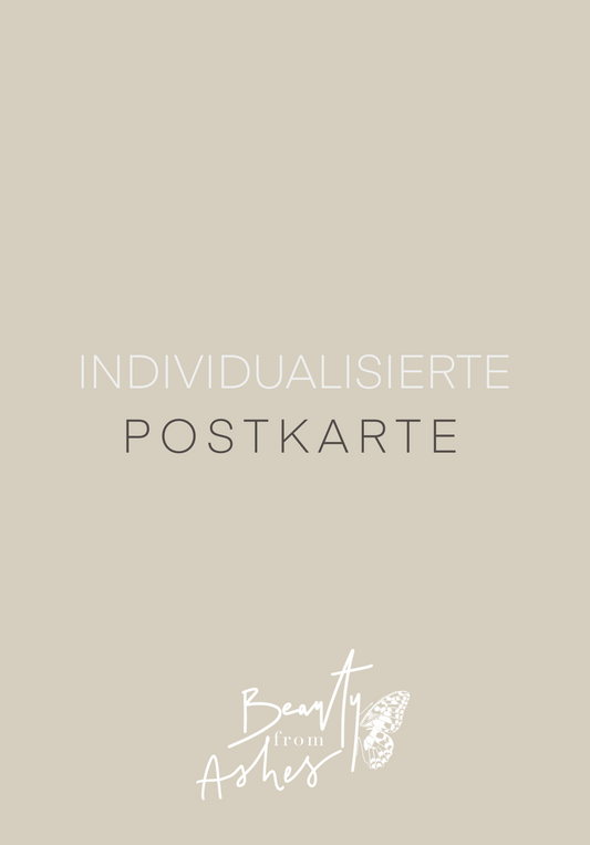 Individualisierte Postkarte