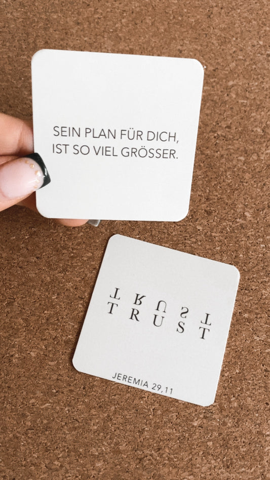 "TRUST" quadratisch/beidseitiger Druck