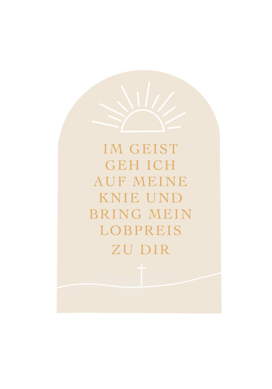Anbetung A6 Postkarte
