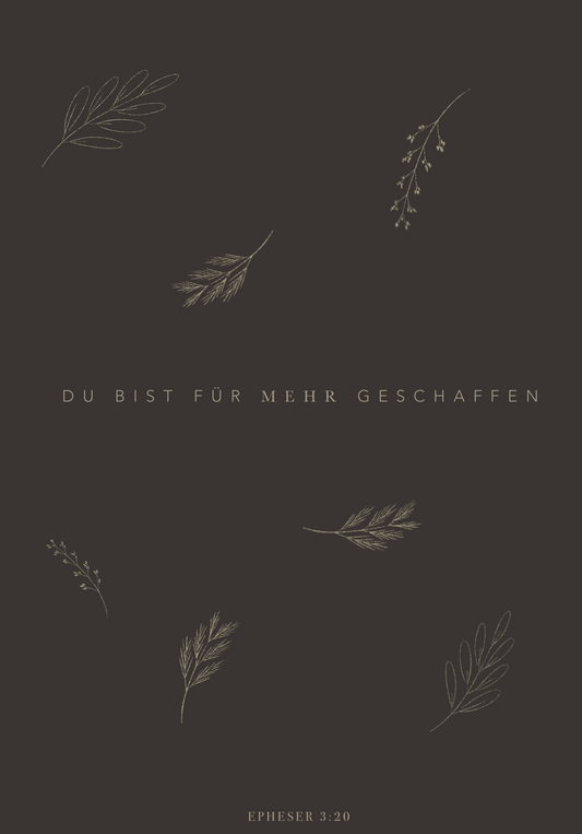 Epheser 3:20 A6 Postkarte